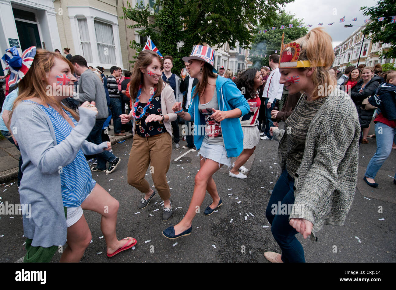 Les célébrations du Jubilé de diamant de la reine à Londres Juin 2012 Banque D'Images
