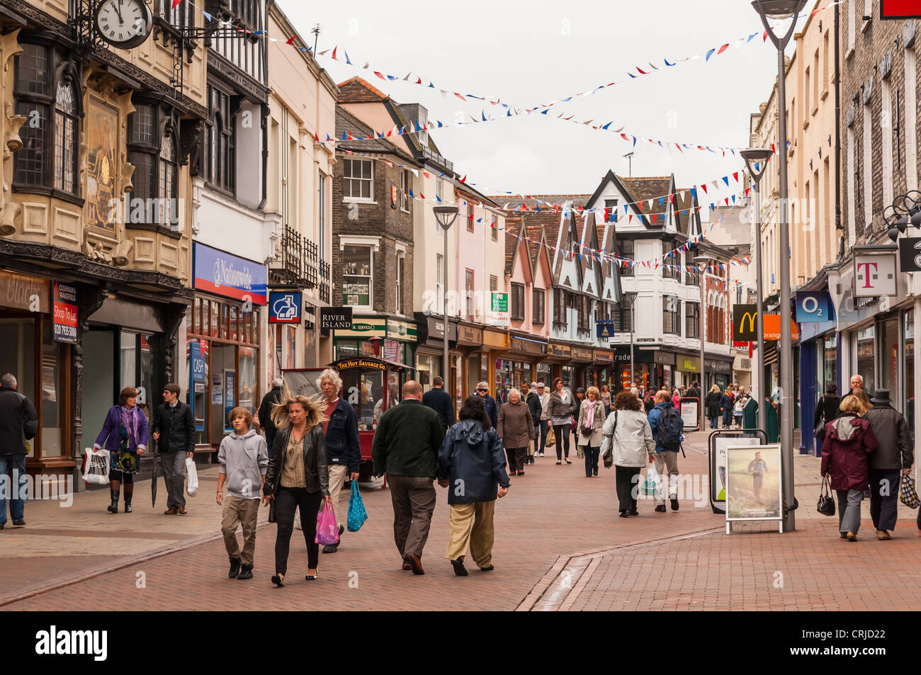 Les gens à Ipswich Suffolk , shopping , Angleterre , Angleterre , Royaume-Uni Banque D'Images