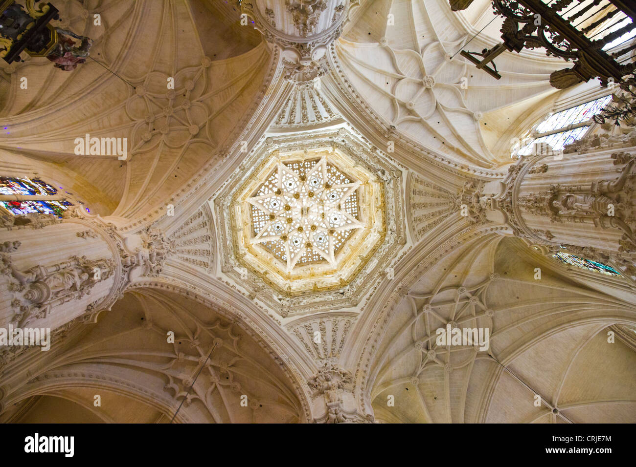 La cathédrale de Burgos dove Banque D'Images