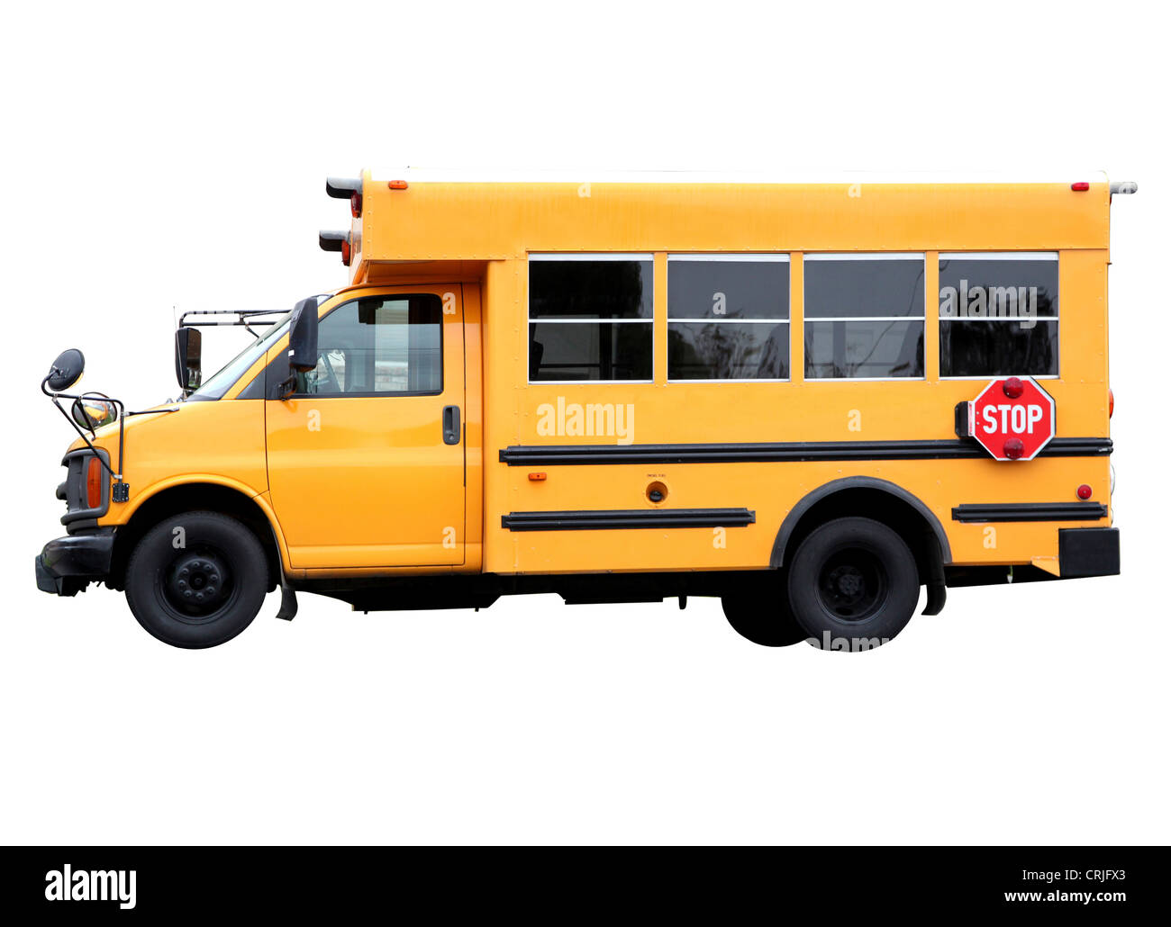 Autobus scolaires jaunes, USA Banque D'Images