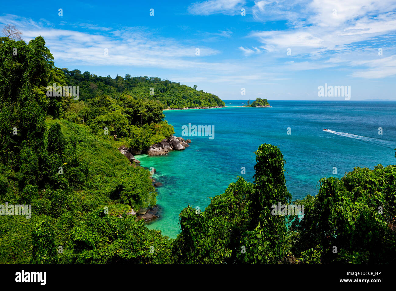 L'île de Tioman en mer de Chine du Sud, la Malaisie Banque D'Images