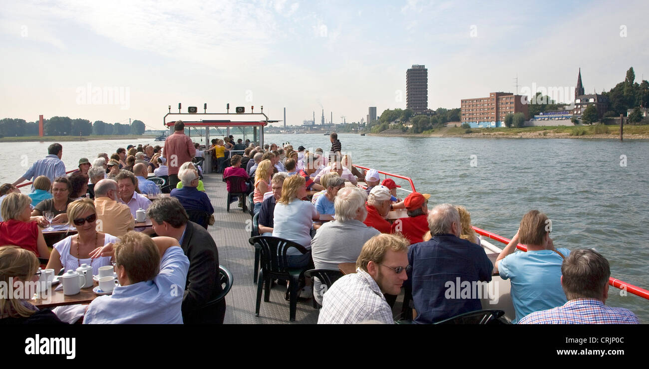 Au cours d'un séminaire sur le port du Rhin, l'Allemagne, en Rhénanie du Nord-Westphalie, région de la Ruhr, Duisburg Banque D'Images