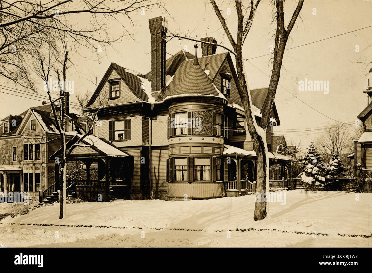 Hôtel particulier victorien de style Shingle Banque D'Images