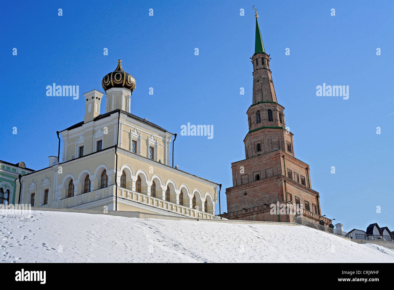 Soyembika Tower(17 100.) à Kazan Kremlin, UNESCO World Heritage Site, Russie, Tatarstan, Kazan Banque D'Images