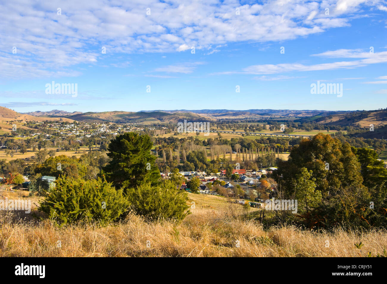 Avis de Gundagai de Mt Parnasse, New South Wales, Australie Banque D'Images