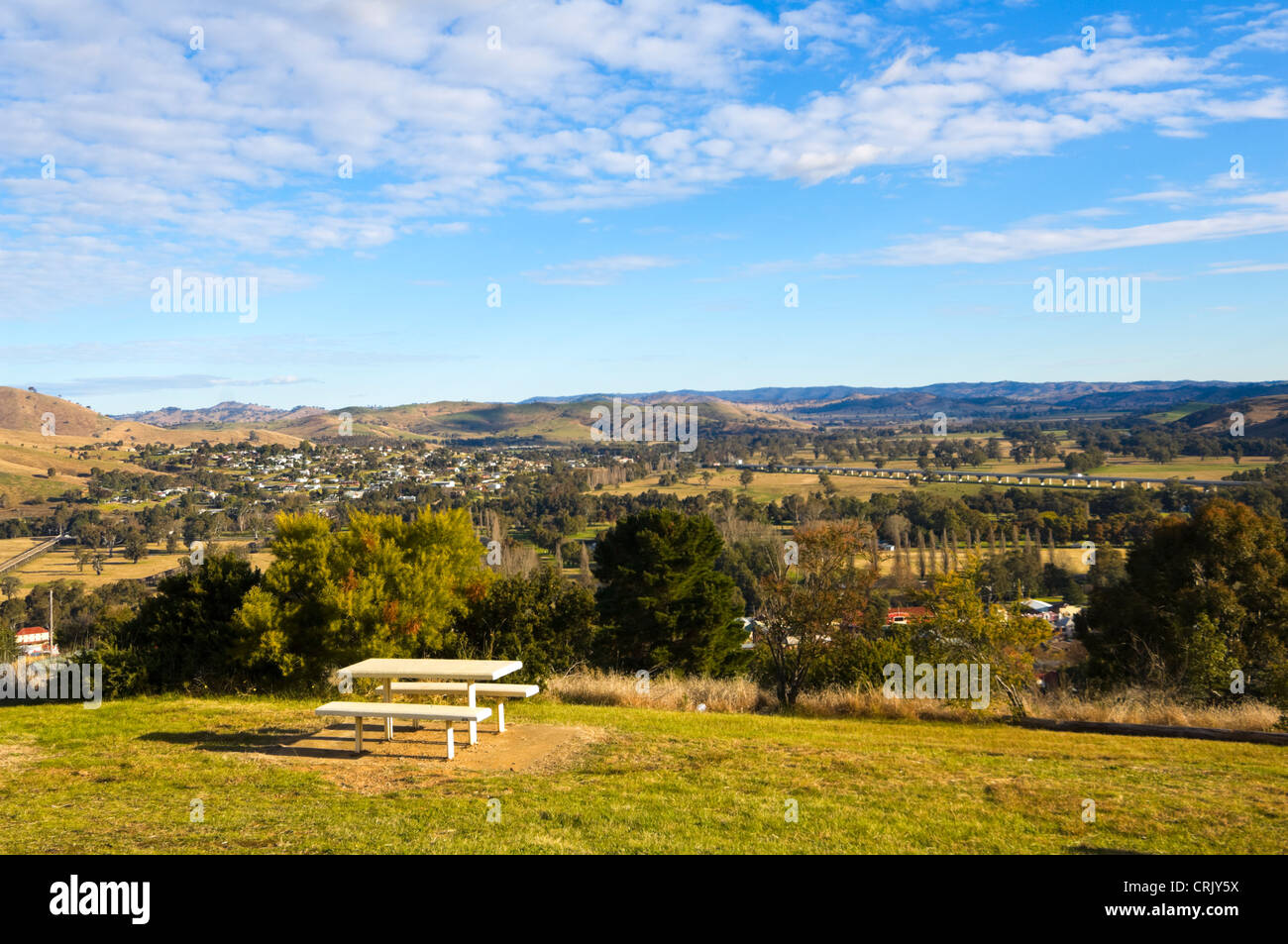 Avis de Gundagai de Mt Parnasse, New South Wales, Australie Banque D'Images