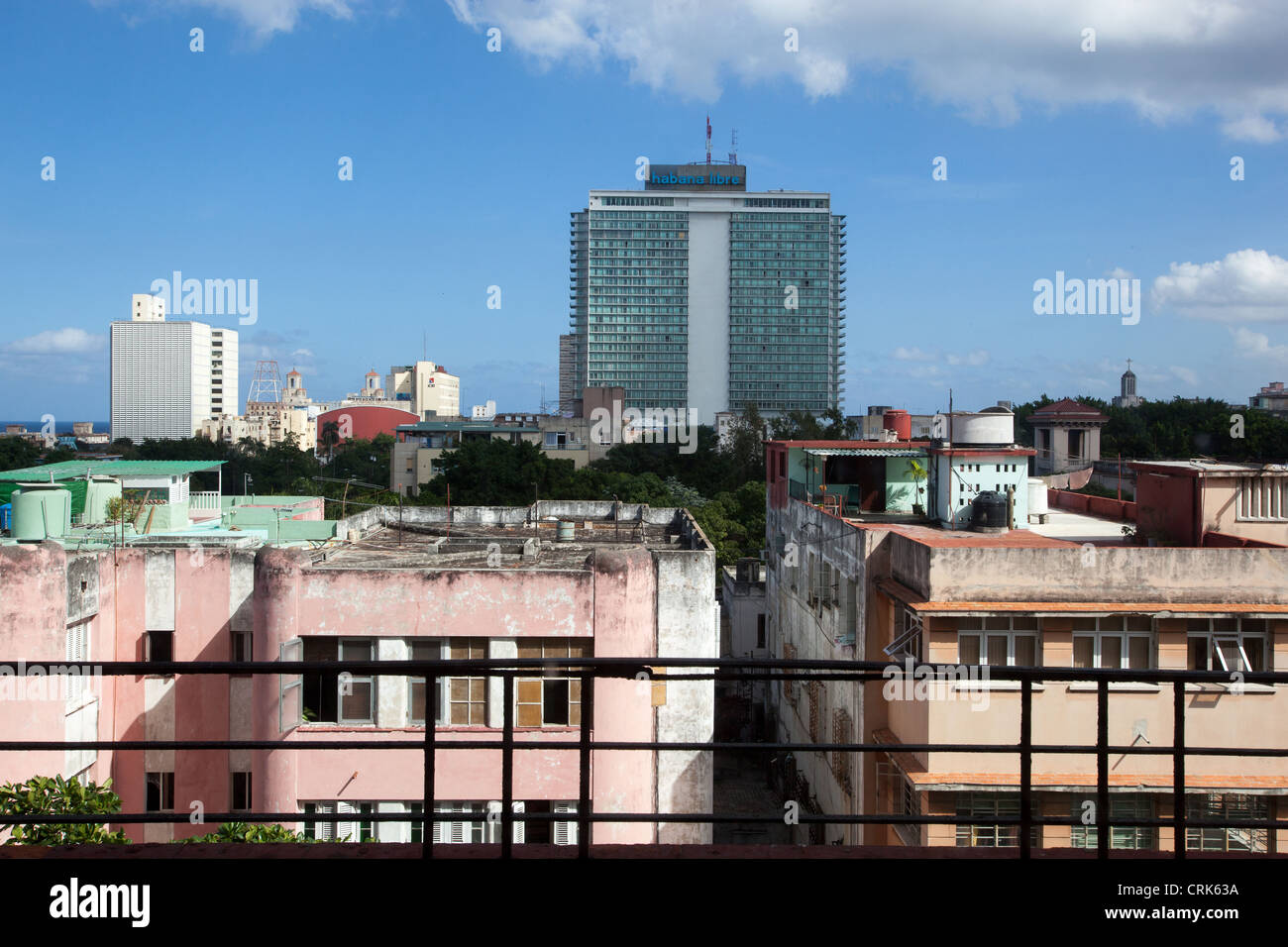 Les toits de La Havane, Cuba. Banque D'Images