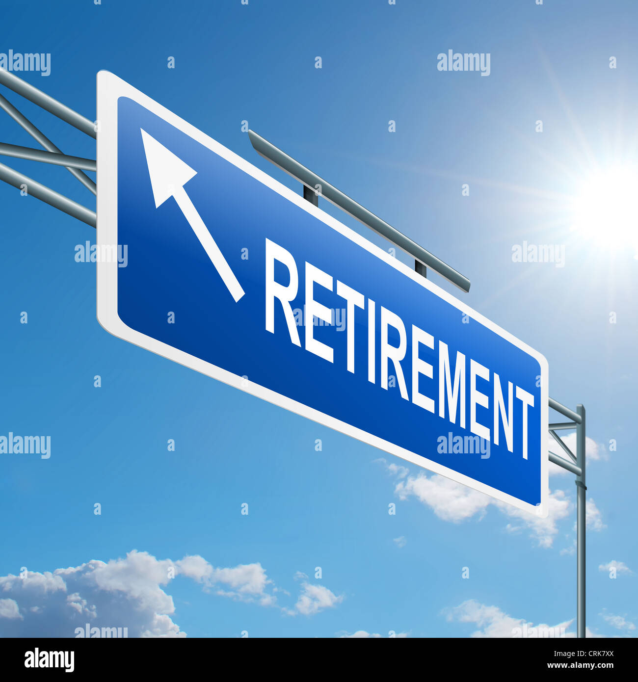 Concept de la retraite. Banque D'Images