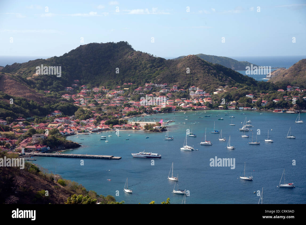 Bateau de croisière Antilles Caraïbes Françaises Guadeloupe Les Saintes Banque D'Images