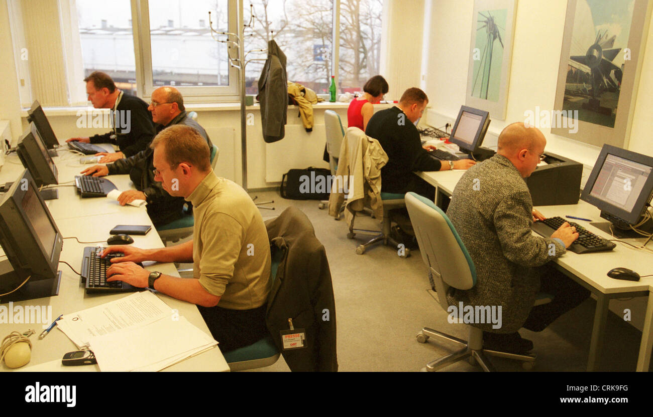 Les journalistes de la Presse Internationale Banque D'Images