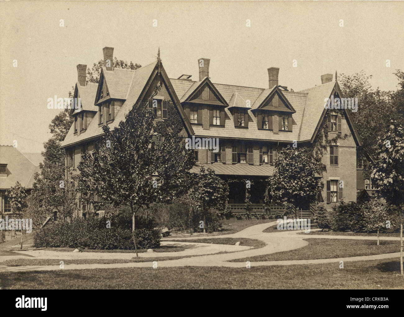 Style anglais éclectique Victorian Mansion Banque D'Images