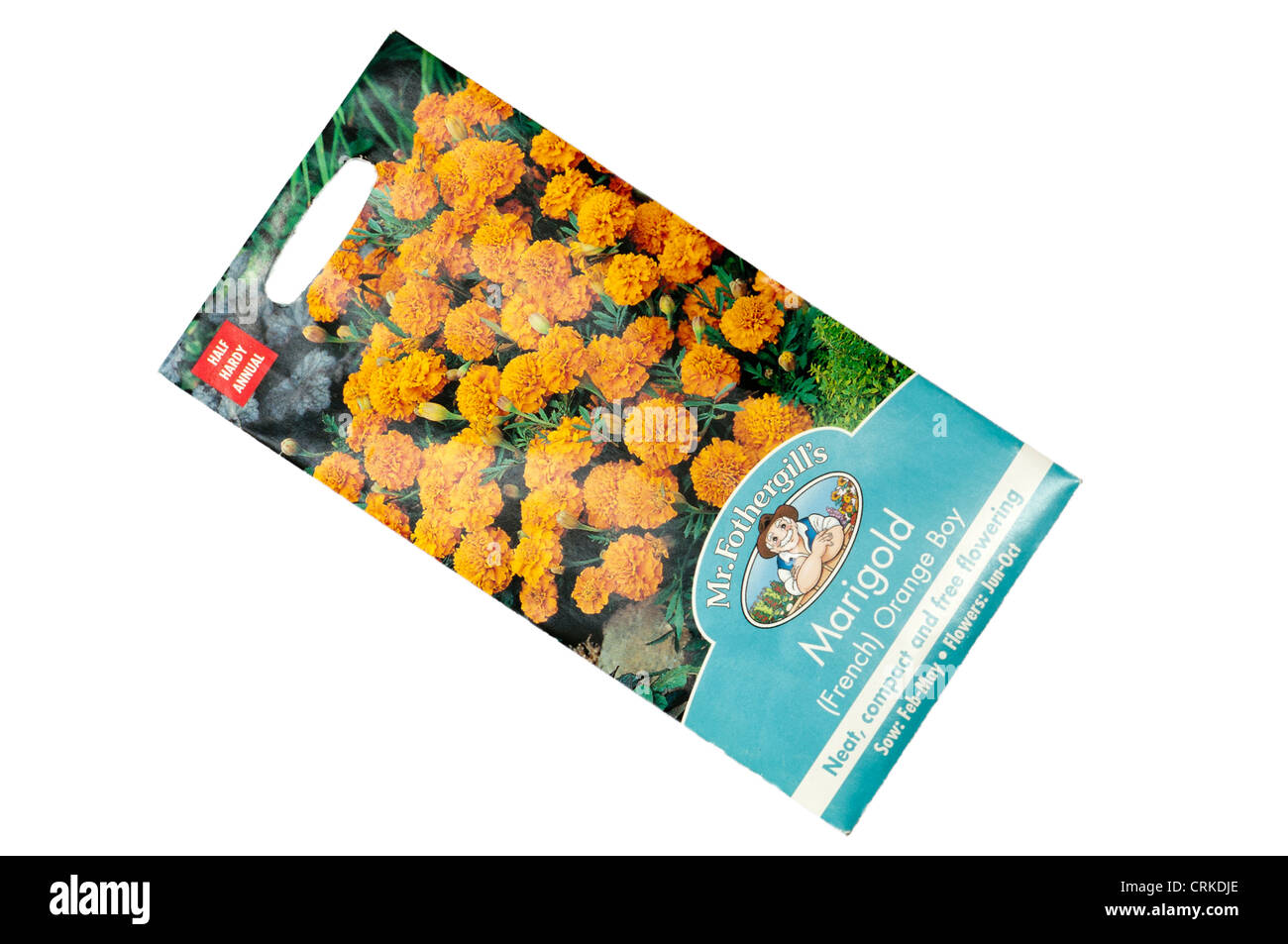 Sachet de graines de fleurs M. Fothergills Banque D'Images