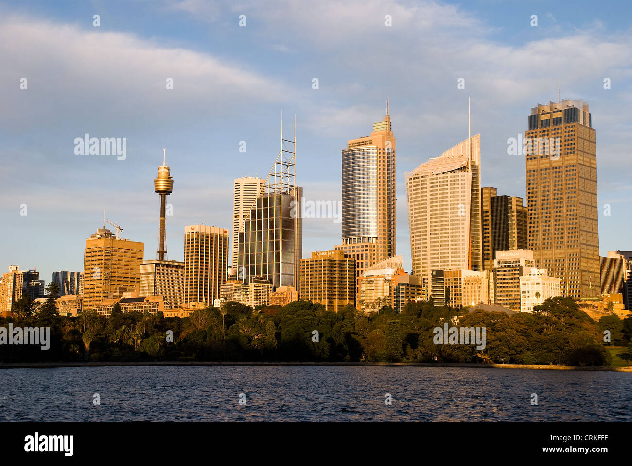 Australie Sydney city skyline de Mme Macquarie's Point Banque D'Images