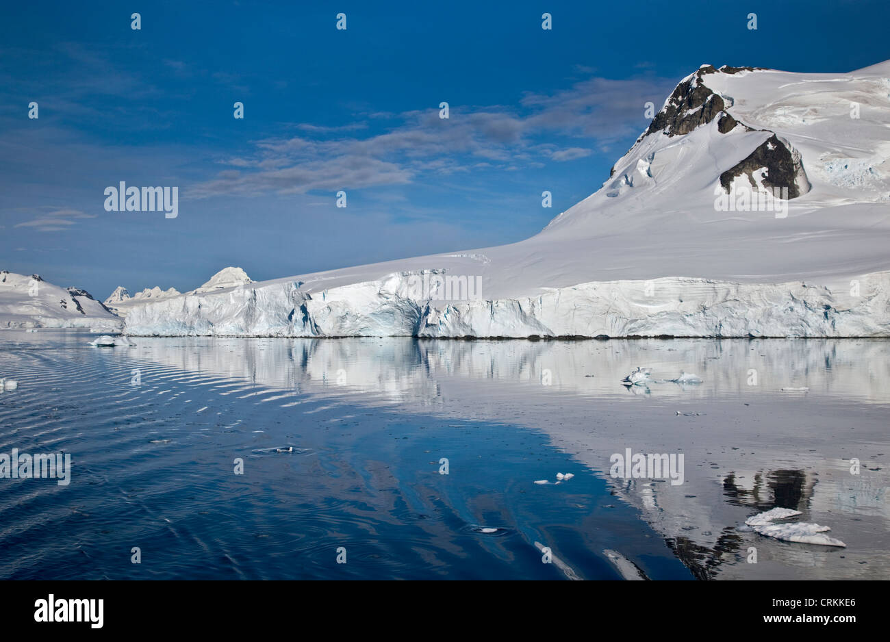 Paradise Bay, péninsule antarctique Banque D'Images