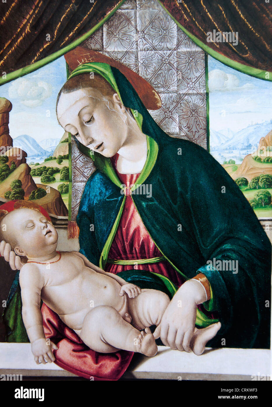 La Vierge et l'enfant - Raphael Banque D'Images
