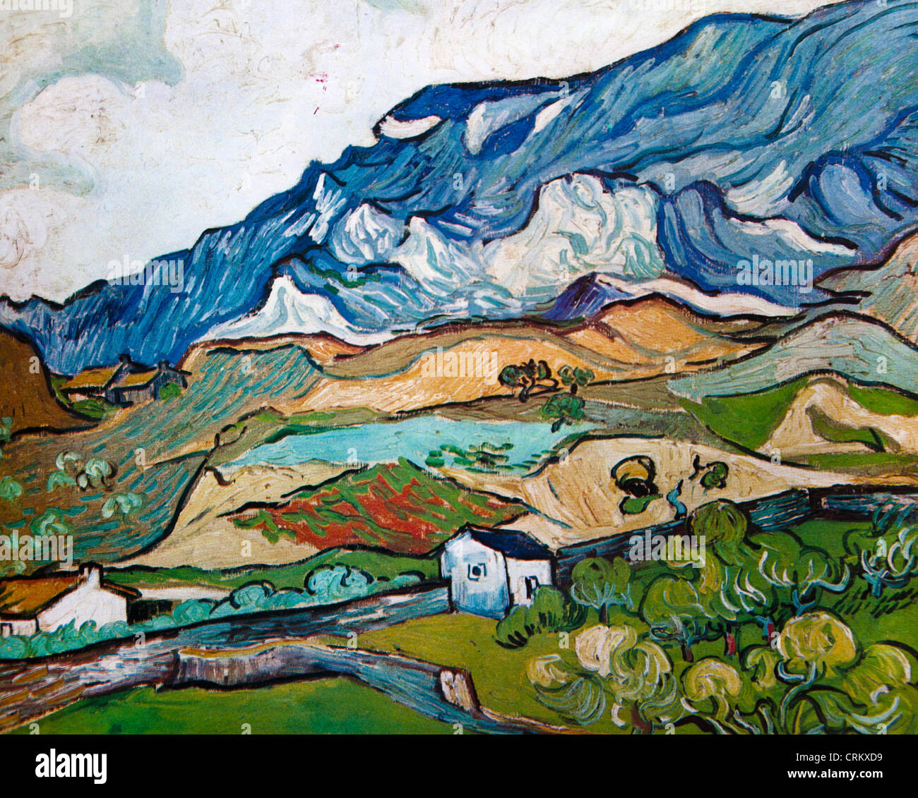 Les Alpilles - Van Gogh Banque D'Images