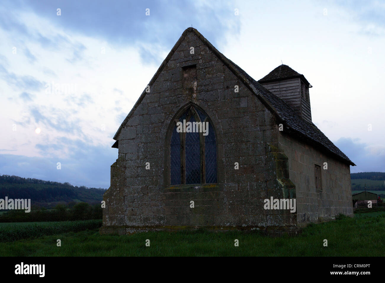 Élévation est de Langley chapelle en Ruckley, Shropshire, Angleterre. Banque D'Images