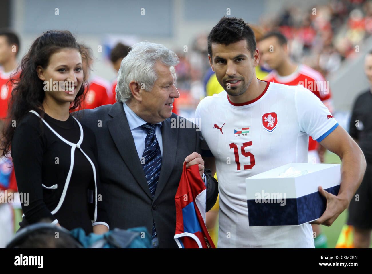 Milan Baros Friendly match de football Euro 2012 warm-up joué à Prague Generali Arena le vendredi 1er juin 2012 (Photo/CTK Jakub Banque D'Images