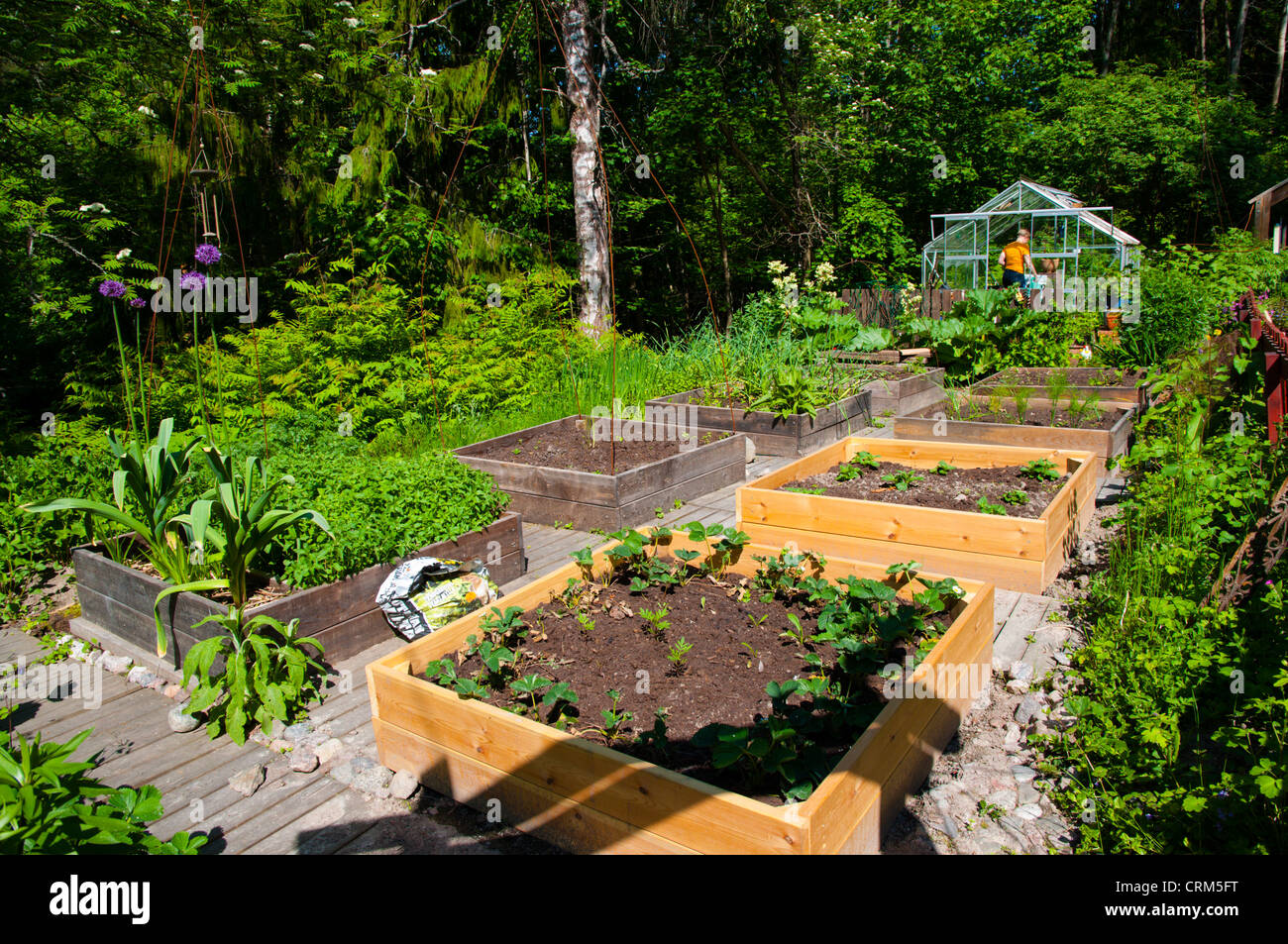 Jardin domaine Uusimaa Porvoo Finlande province du nord de l'Europe Banque D'Images