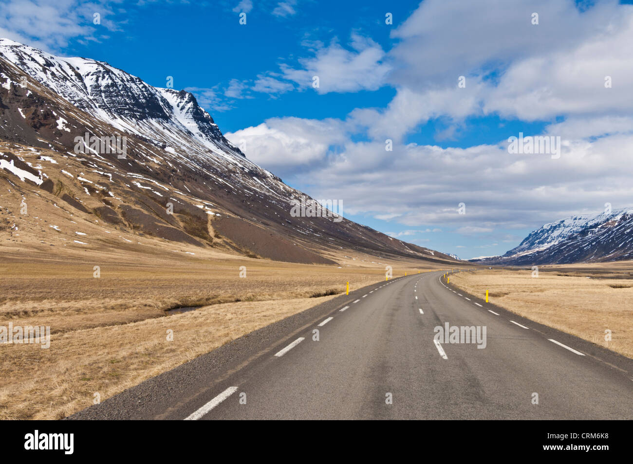 Vallée Oxnadalur road route 1 à Akureyri Islande du Nord Europe de l'UE Banque D'Images