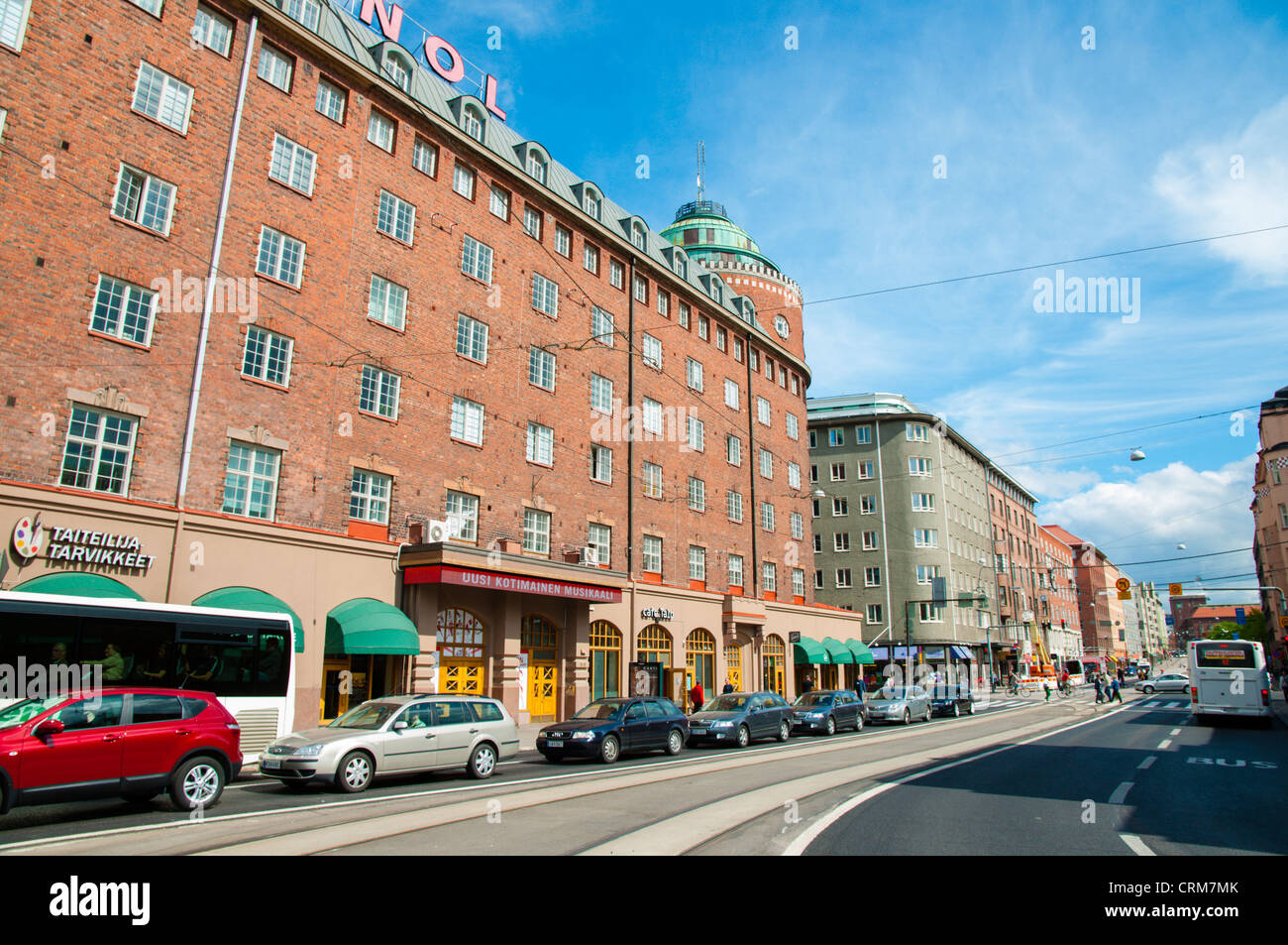 Hämeentie street district Kallio Helsinki Finlande Europe Banque D'Images