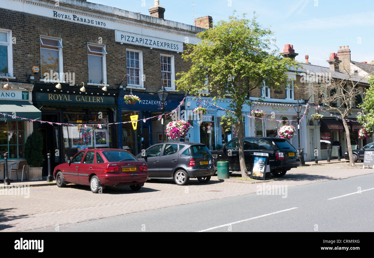 Le Royal Parade, Chislehurst, dans le Kent. Banque D'Images