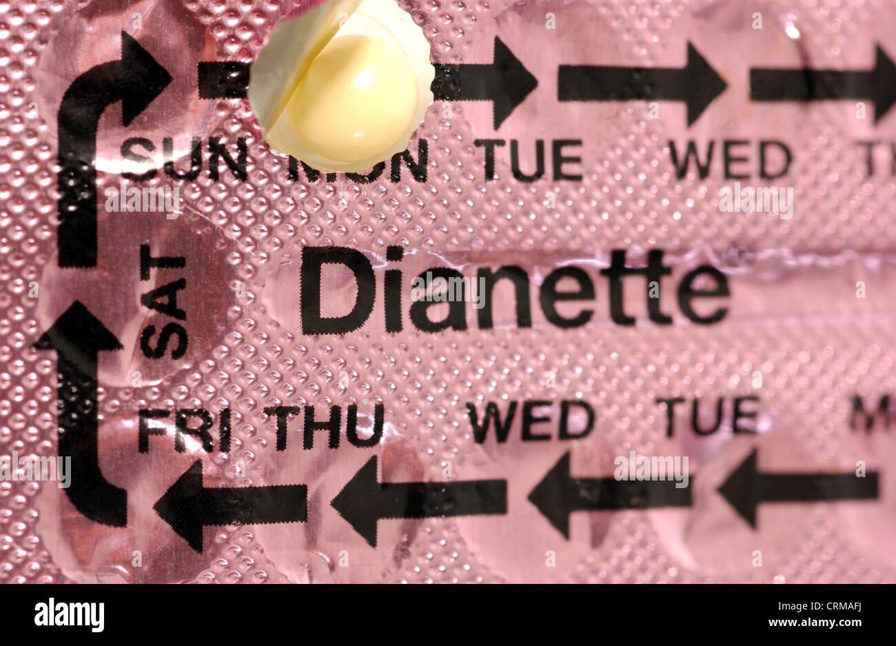 La pilule contraceptive Banque D'Images