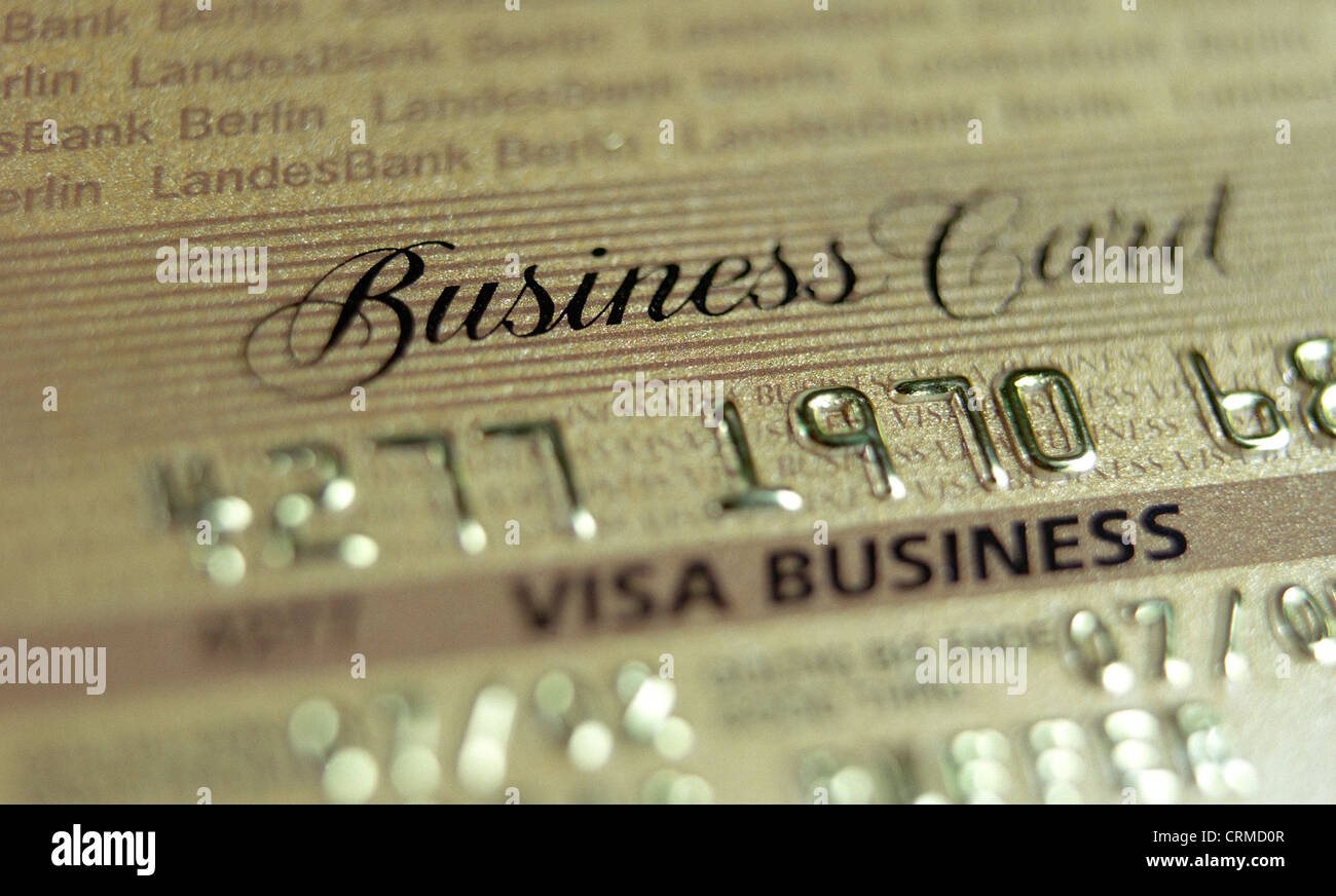 Libre d'une carte Visa Affaires d'or Photo Stock - Alamy