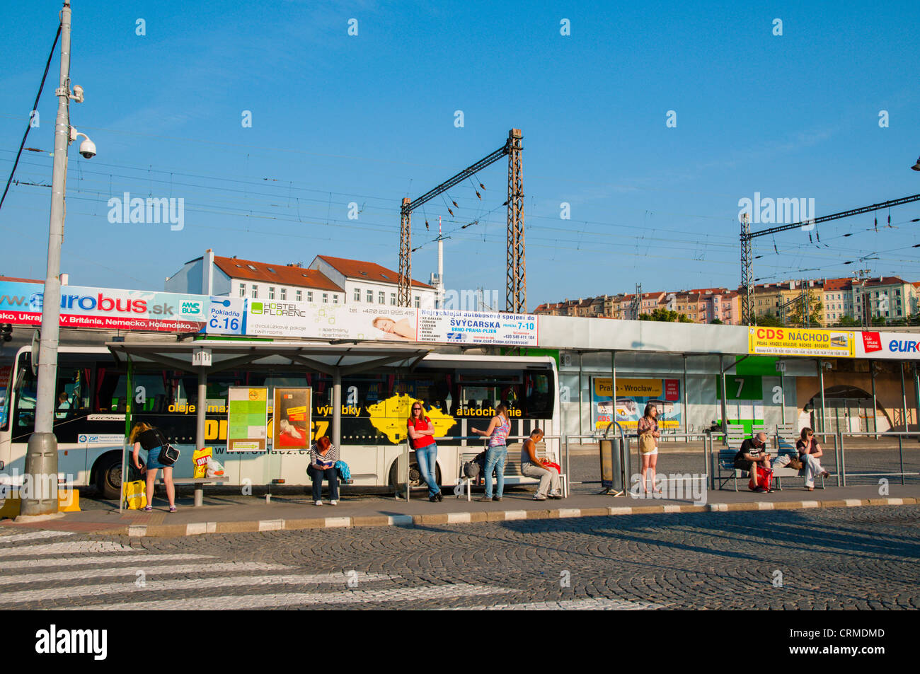 La gare routière de Florenc long distance district Karlin Prague République Tchèque Europe Banque D'Images