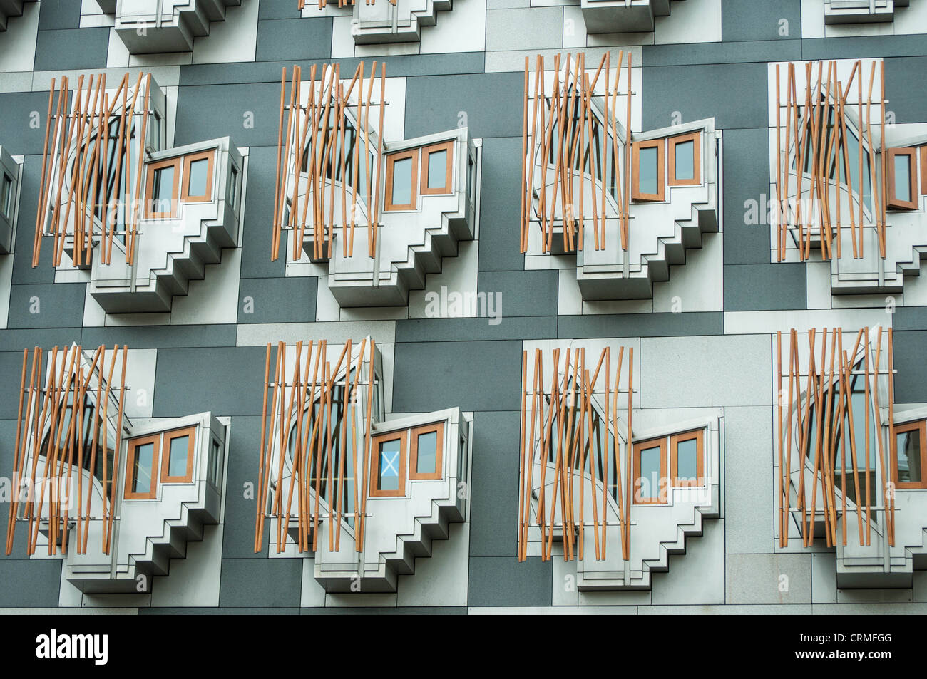 Le Parlement écossais pense que gousses dans Édimbourg, Écosse Banque D'Images