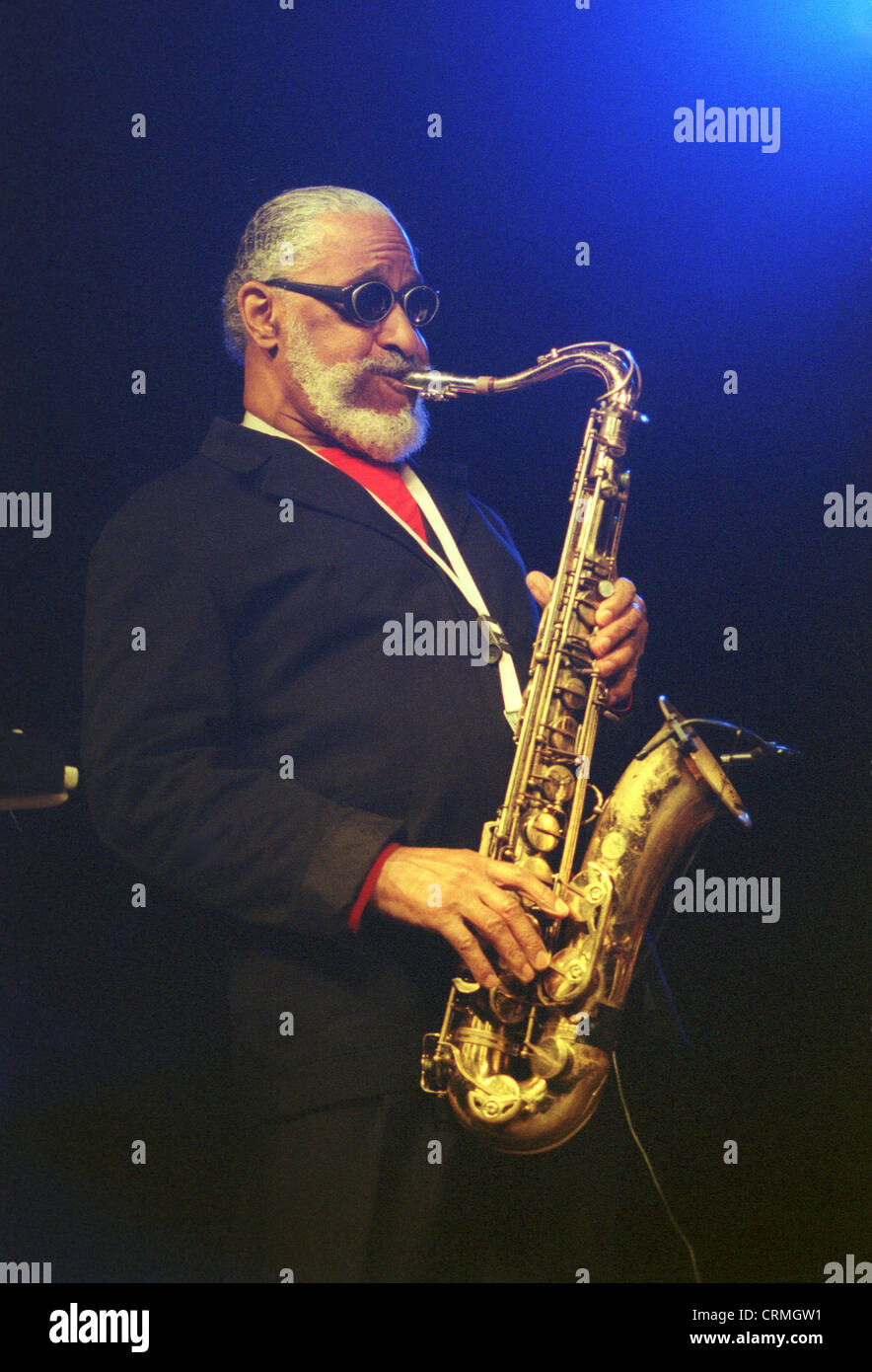 Le saxophoniste de jazz Sonny Rollins Banque D'Images