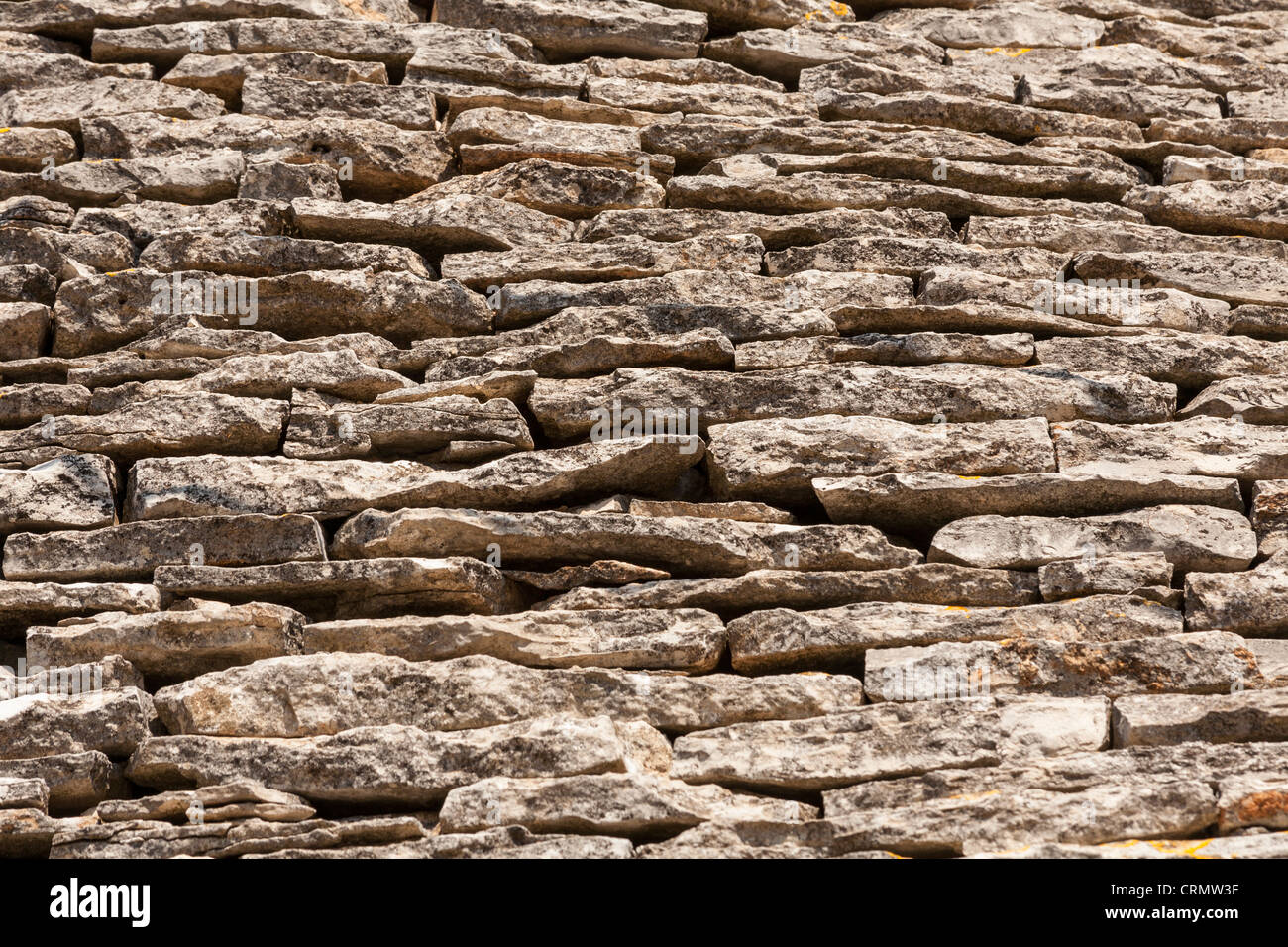 Toit en pierre sèche d'un Trulli Alberobello, maison, province de Bari, dans la région des Pouilles, Italie Banque D'Images