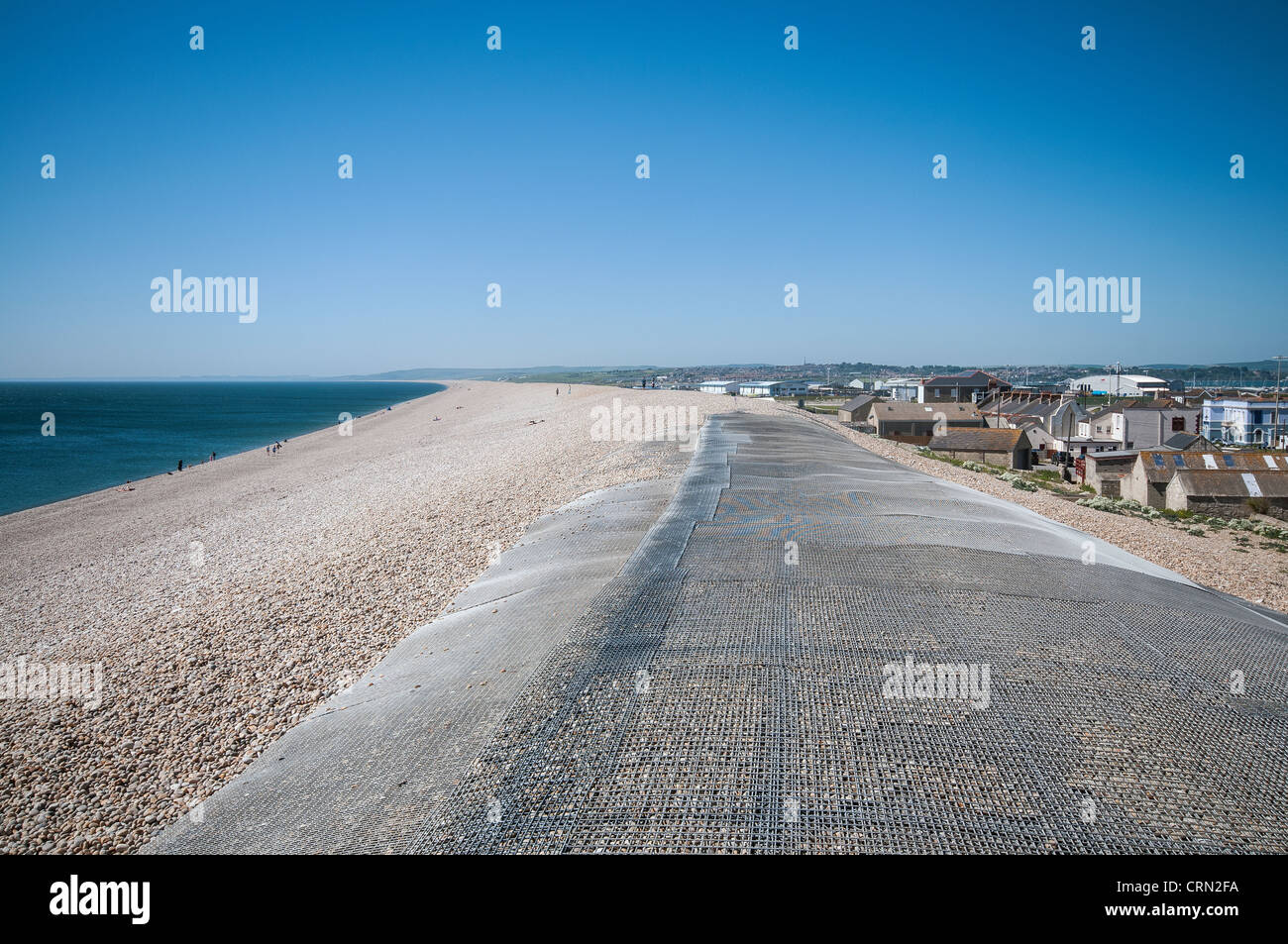 La vue de Chiswell bas Chesil Beach dans le Dorset, Angleterre, RU Banque D'Images