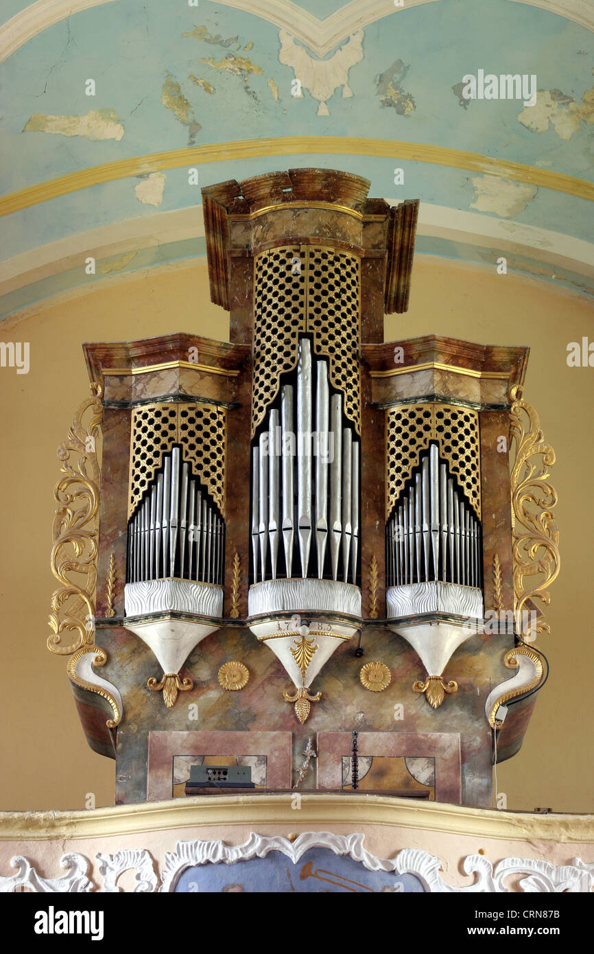 Belle pipe organ Banque D'Images