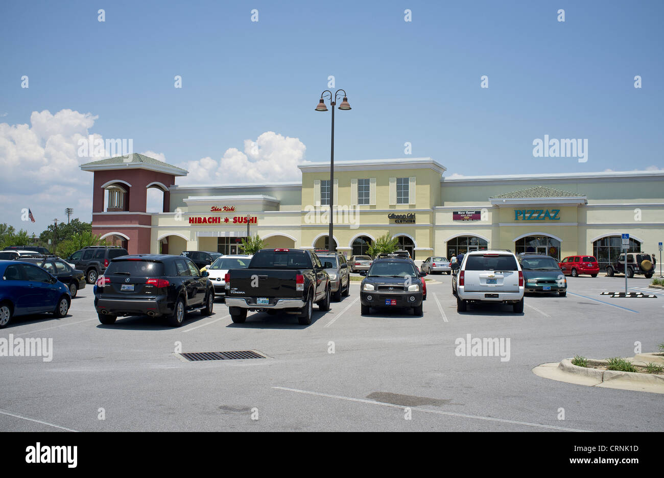 Gulf Breeze Florida USA Shopping mall exterior Banque D'Images