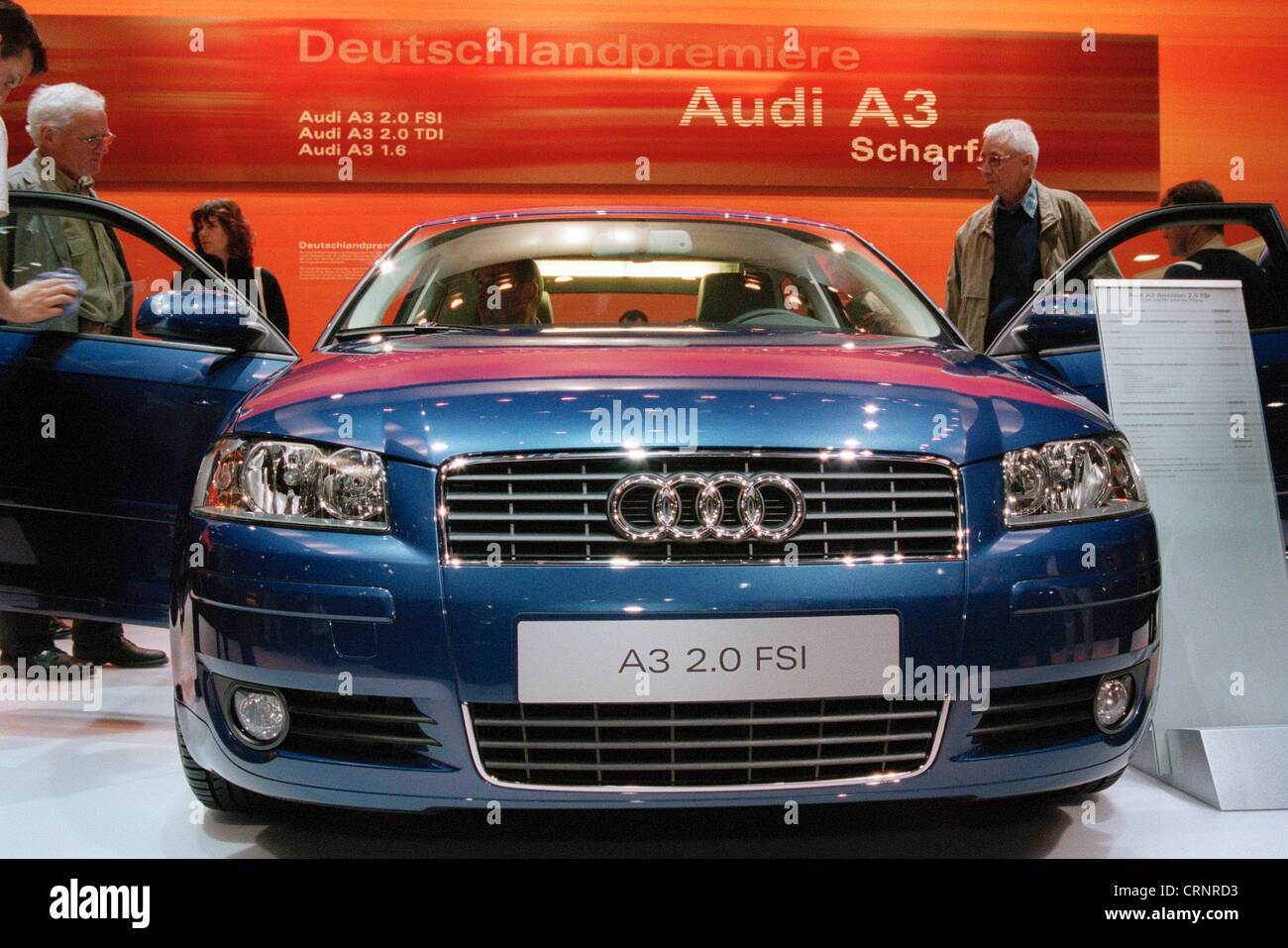 Présentation de la nouvelle Audi A3 pour auto show à Leipzig Banque D'Images