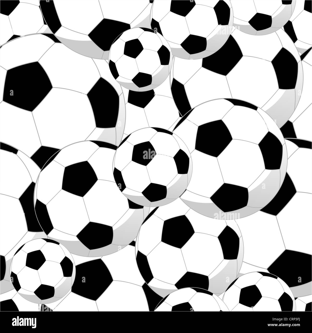 Les ballons de football sport de fond transparent. Couches de fichier vectoriel pour une manipulation facile et coloris. Banque D'Images
