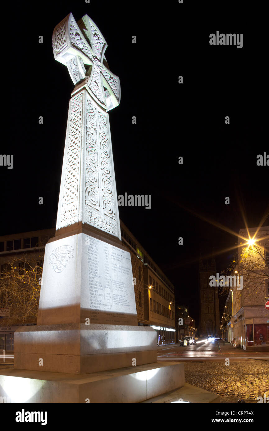 Taunton War Memorial dans le centre-ville. Banque D'Images