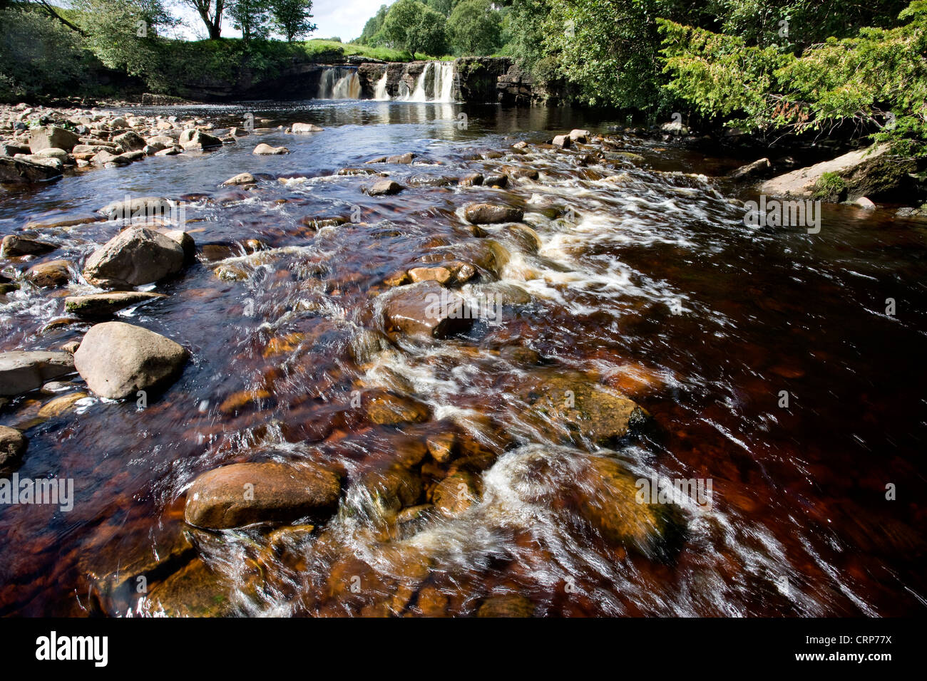 Le Wath Wain Force, Swaledale, North Yorkshire, Angleterre Banque D'Images