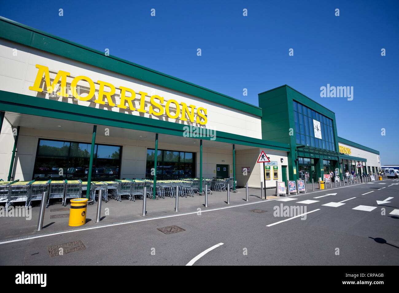 Supermarché Morrisons, Borehamwood, Hertfordshire, England, UK. Banque D'Images