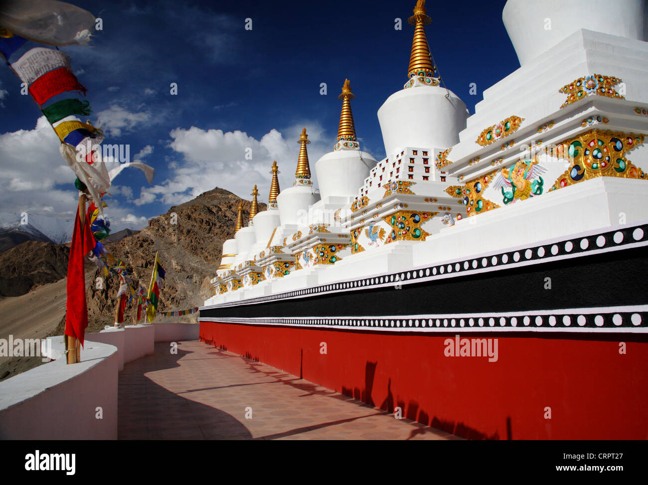 Monastère bouddhiste au Ladakh Thiksey Banque D'Images