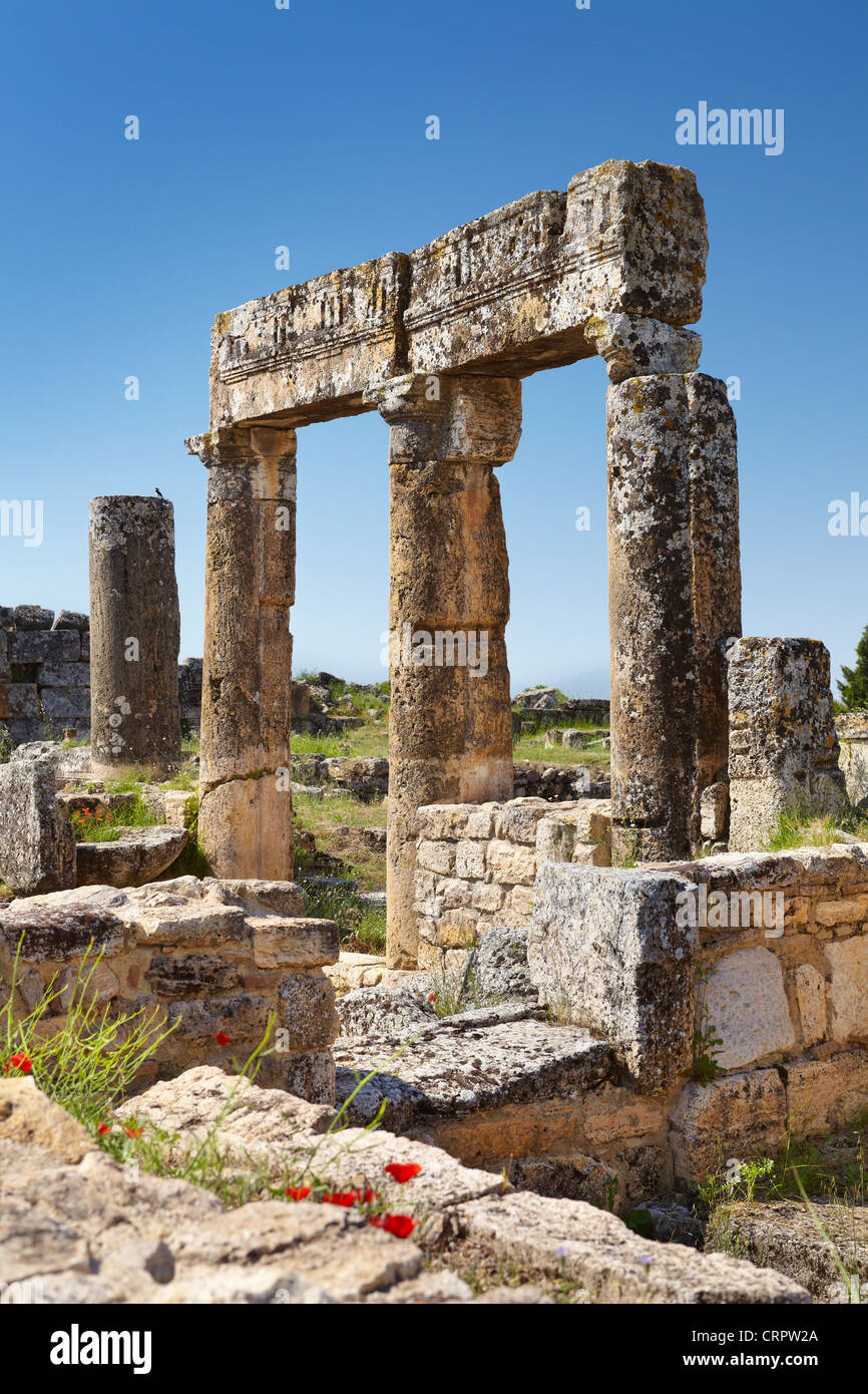 Hierapolis - Turquie, ruines de la ville antique, l'UNESCO Banque D'Images