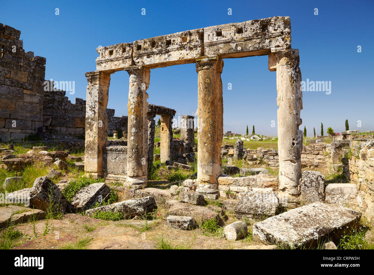 Hierapolis - Turquie, ruines de la ville antique, l'UNESCO Banque D'Images