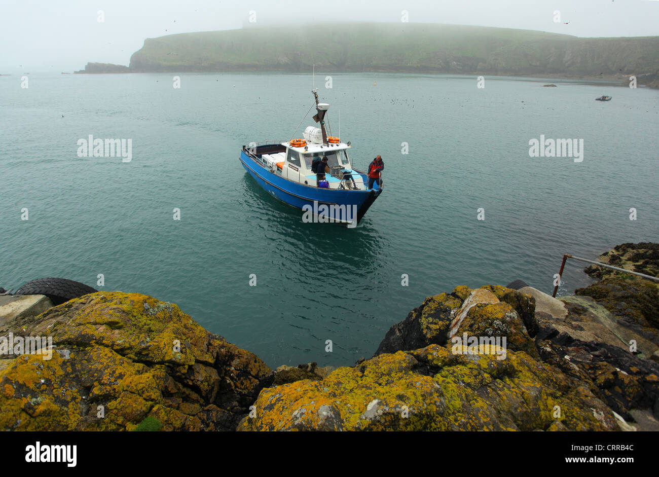 À l'île de Skomer d' Bateau Banque D'Images
