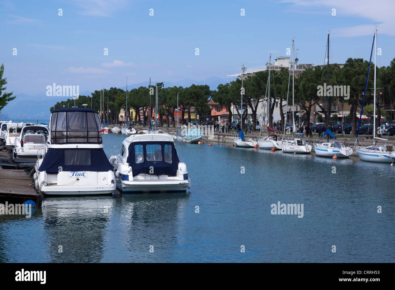 Marina Peschiera del Garda, Lac de Garde, Vérone, Région Vénétie Italie Europe Banque D'Images