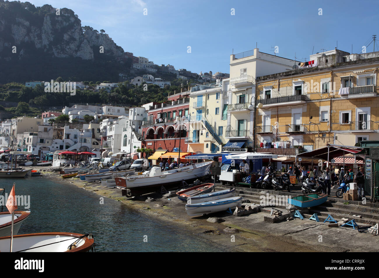 Au bord de l'île de Capri, Italie Banque D'Images