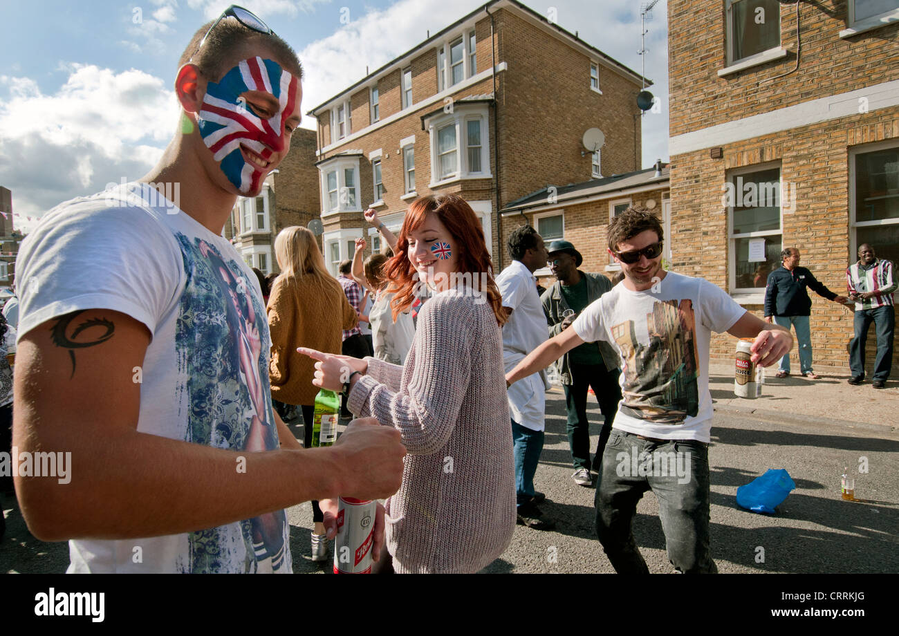 Les célébrations du Jubilé de diamant de la reine à Londres Juin 2012 Banque D'Images