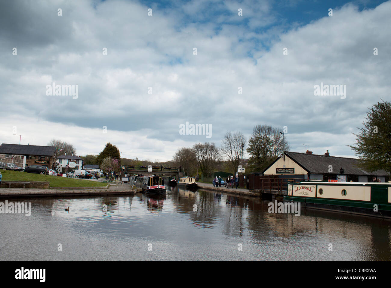 Point tournant du canal de Llangollen Banque D'Images