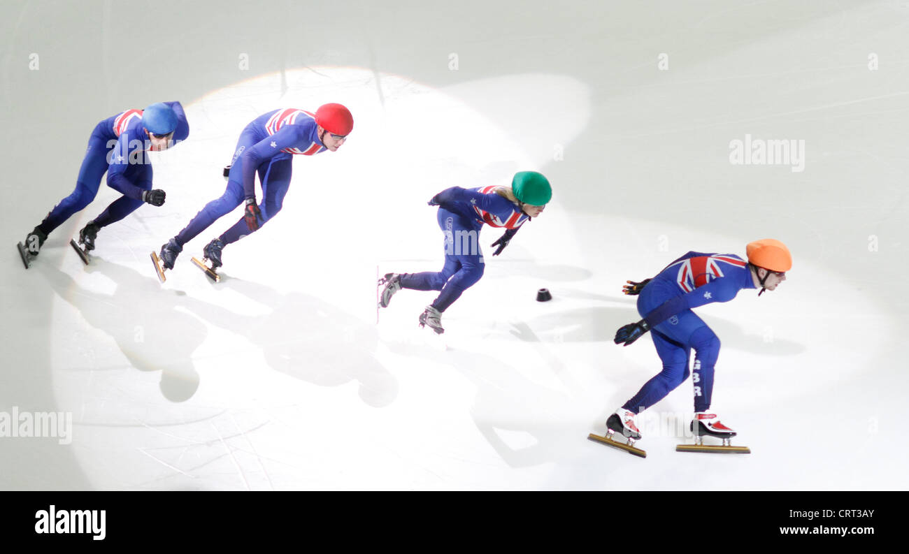 Go Short track racing team - Centre National des glaces - Capital FM Arena Banque D'Images