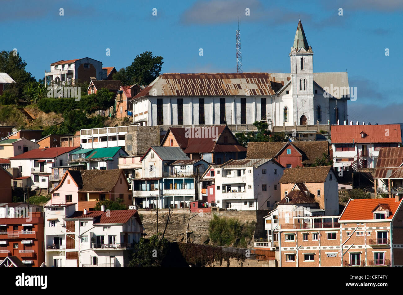 L'architecture du sud de l'Hill, Antananarivo, Madagascar Banque D'Images